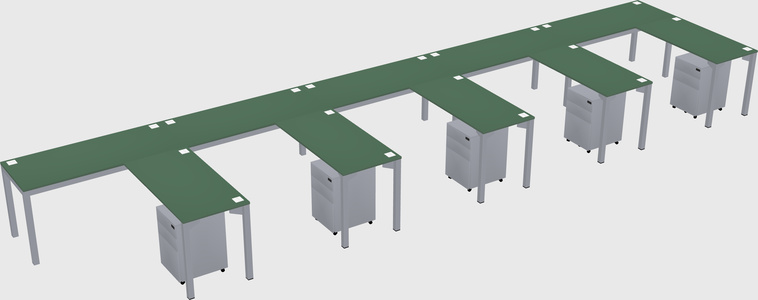 L-shaped desk