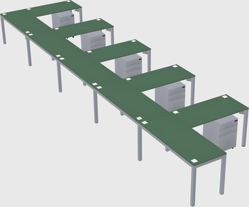 L-shaped desk