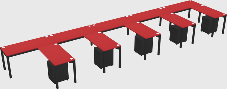 L-shaped desk