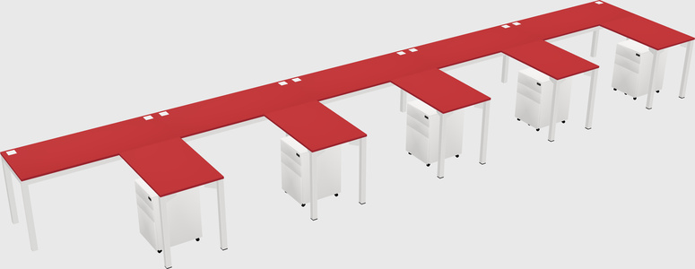 L-shaped desk