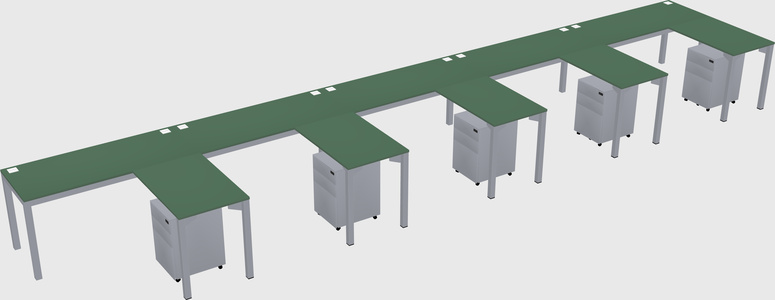 L-shaped desk