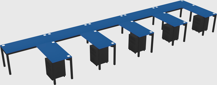 L-shaped desk
