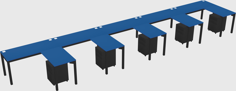 L-shaped desk