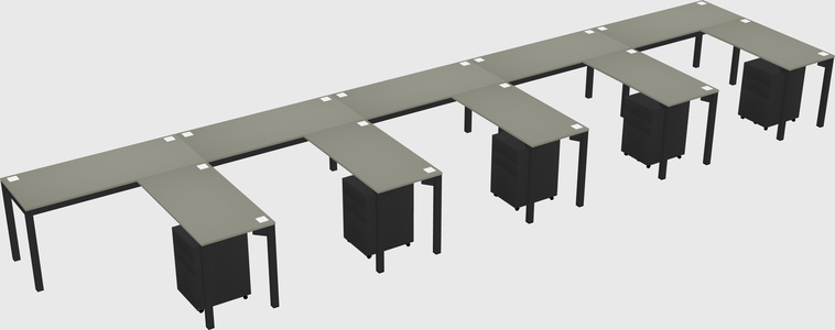 L-shaped desk
