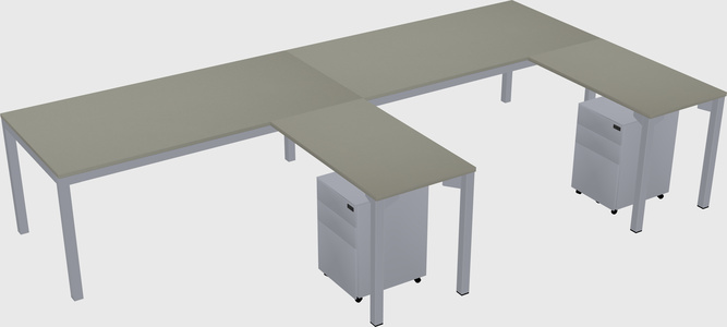 L-shaped desk