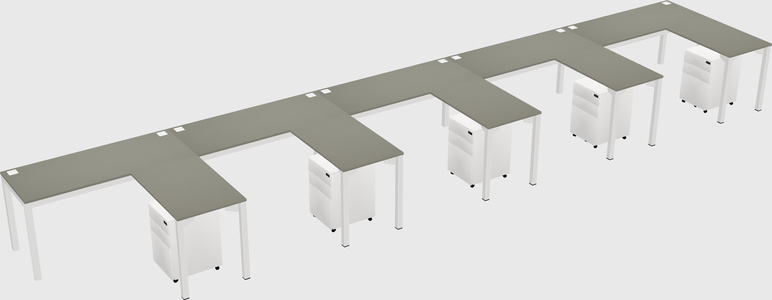 L-shaped desk