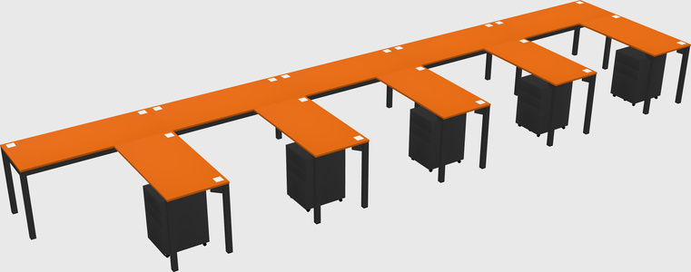 L-shaped desk