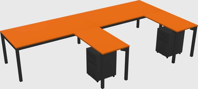 L-shaped desk