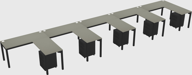 L-shaped desk