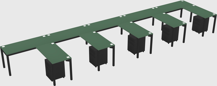 L-shaped desk