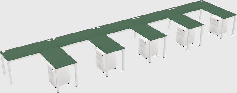 L-shaped desk