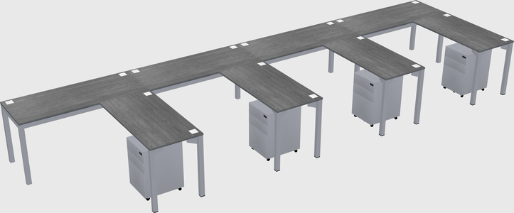 L-shaped desk