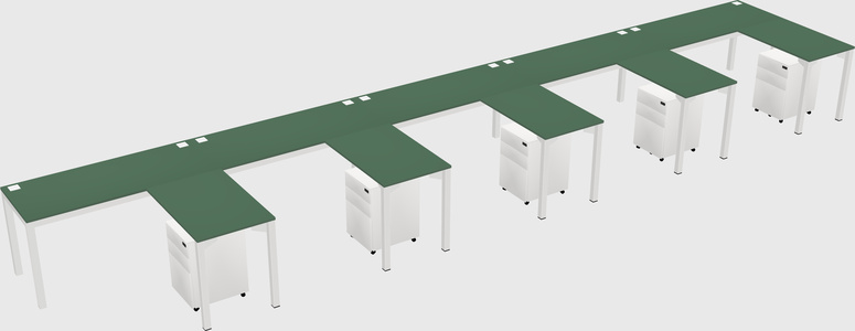 L-shaped desk