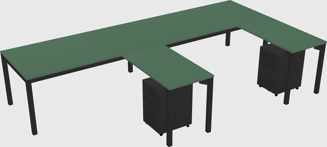L-shaped desk
