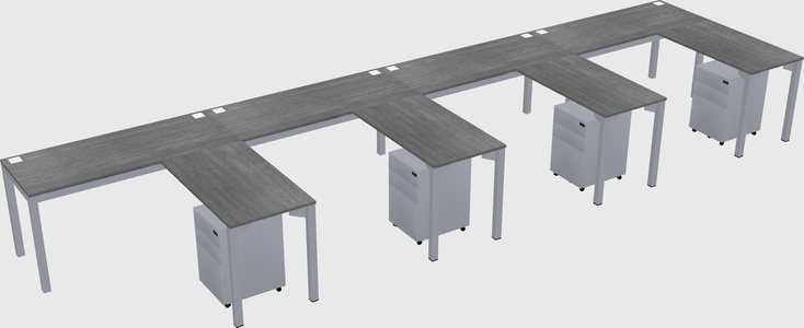L-shaped desk