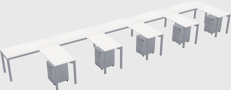 L-shaped desk