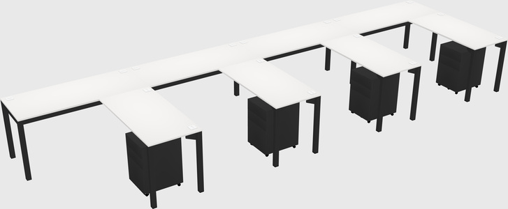 L-shaped desk