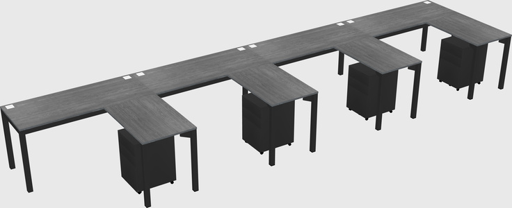 L-shaped desk