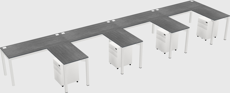 L-shaped desk