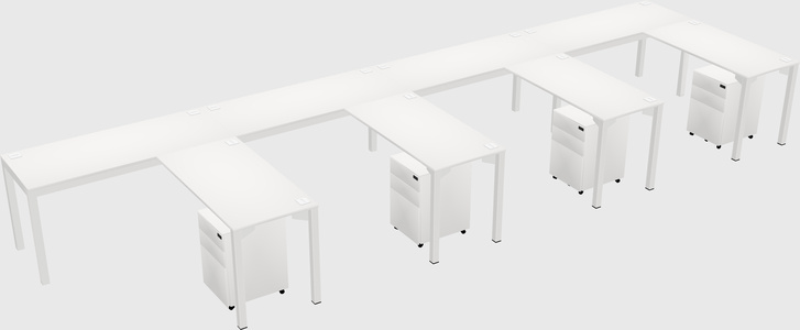 L-shaped desk