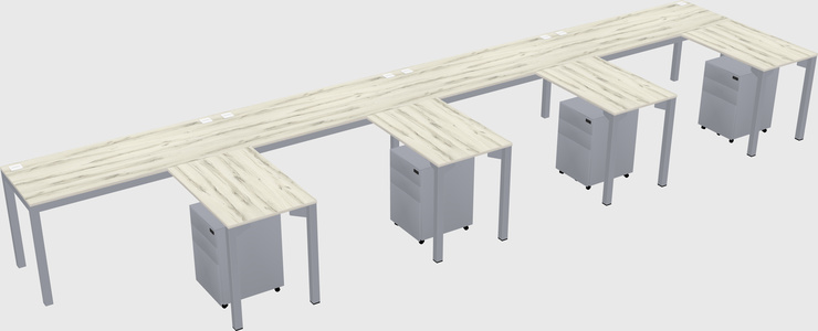 L-shaped desk