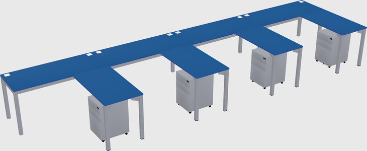L-shaped desk