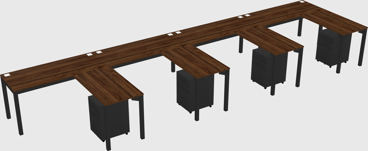 L-shaped desk