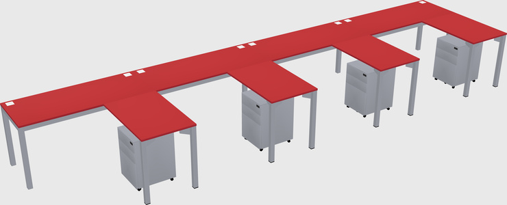 L-shaped desk