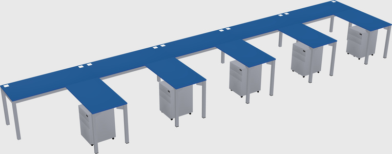 L-shaped desk