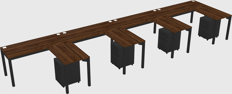 L-shaped desk