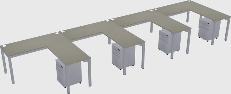 L-shaped desk