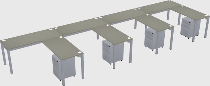 L-shaped desk