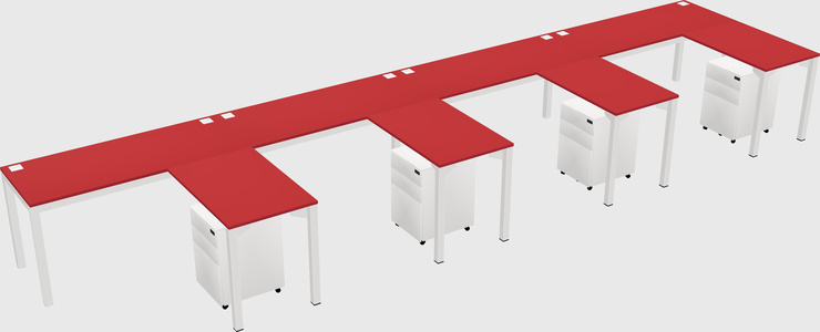 L-shaped desk