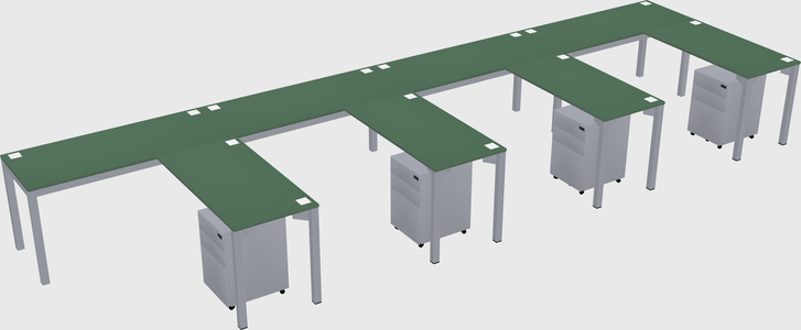 L-shaped desk