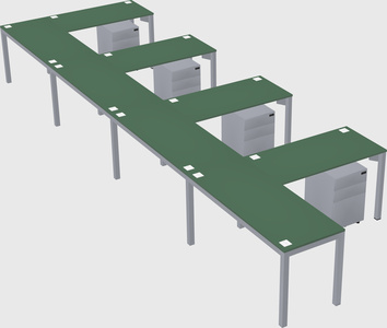 L-shaped desk