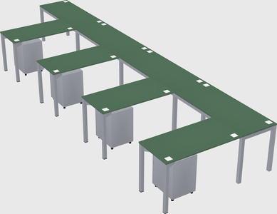 L-shaped desk