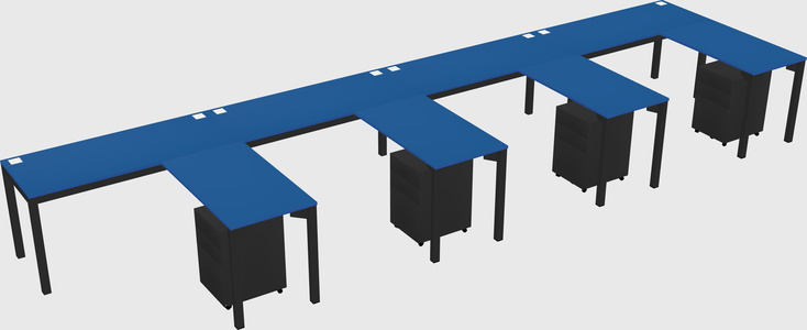 L-shaped desk