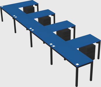 L-shaped desk