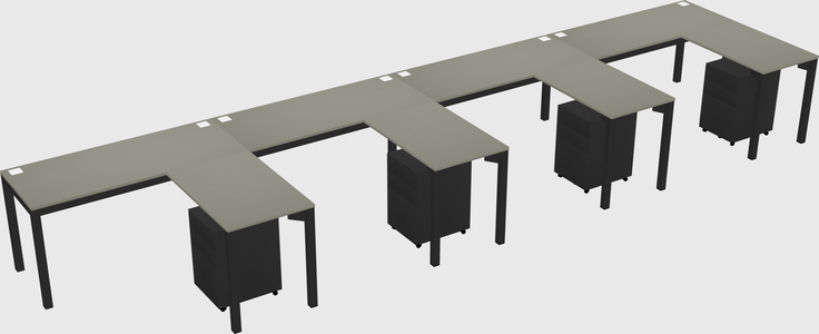 L-shaped desk
