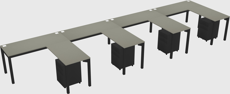 L-shaped desk