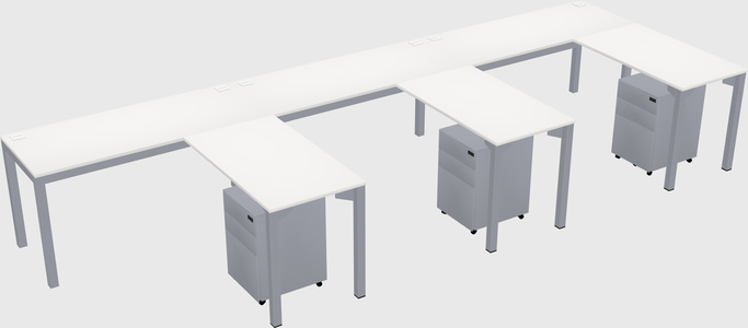 L-shaped desk