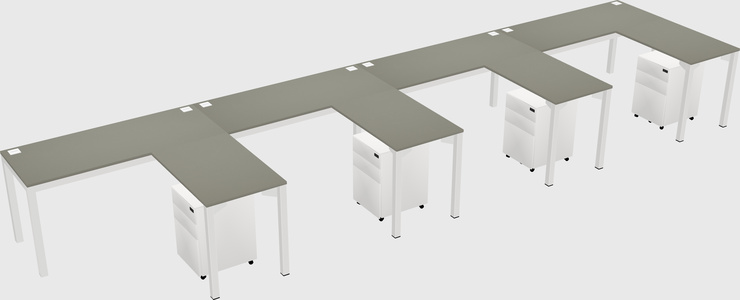 L-shaped desk