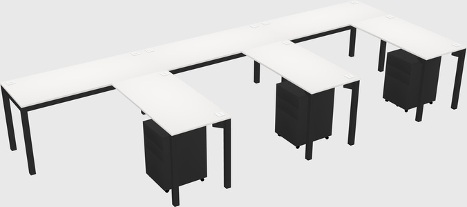 L-shaped desk
