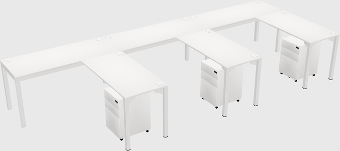 L-shaped desk