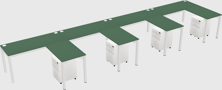 L-shaped desk