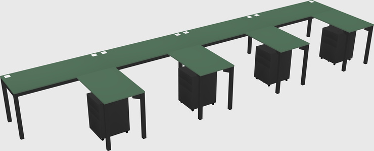 L-shaped desk