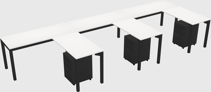 L-shaped desk