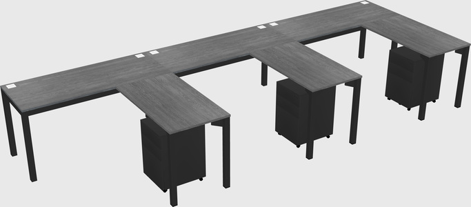 L-shaped desk