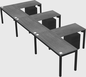 L-shaped desk
