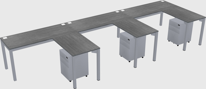 L-shaped desk